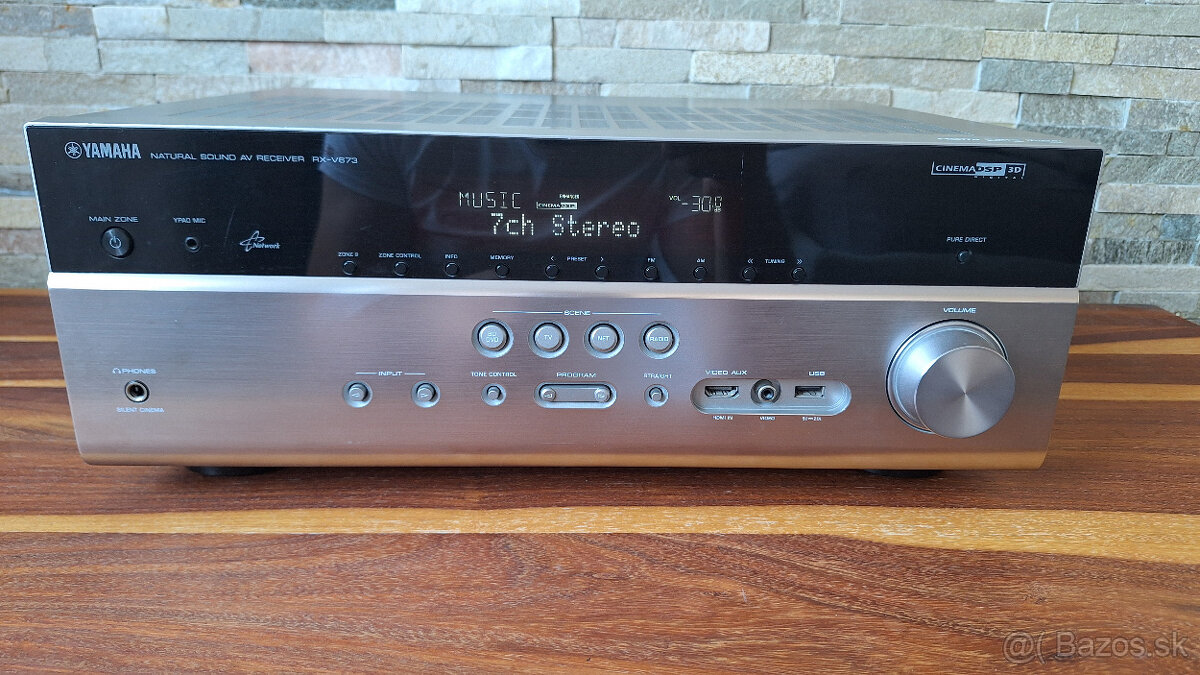 Yamaha RX-V673 7.1 k. 4K/AirPlay/2xUSB/LAN, iOS podpora