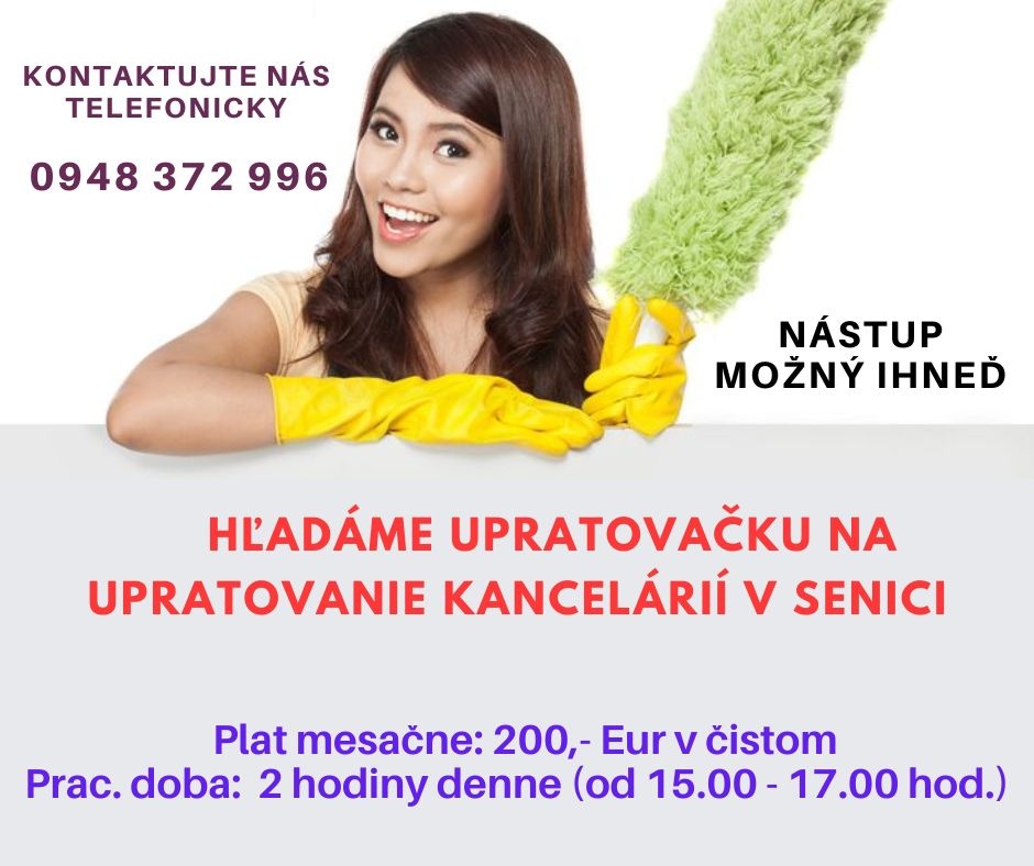 Upratovanie v SENICI