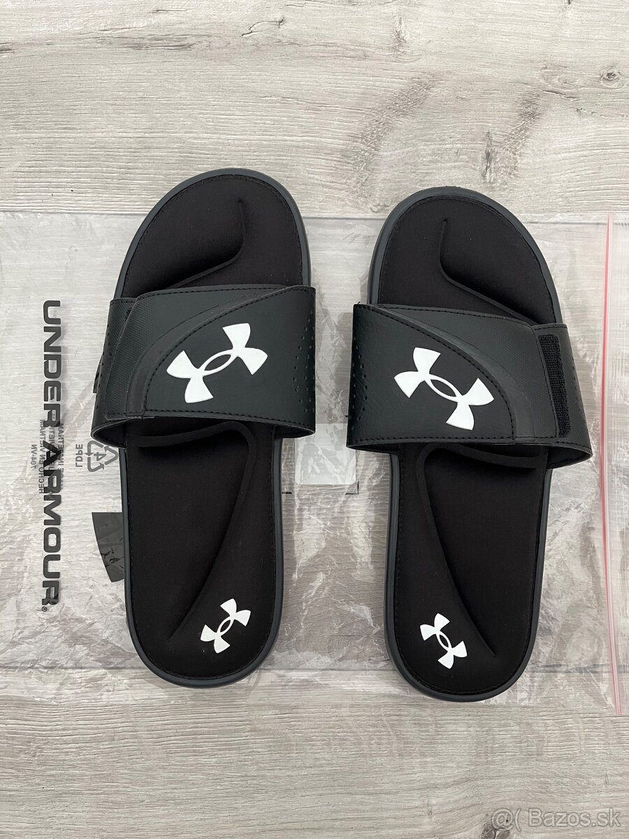 Under Armour šľapky čierne nové