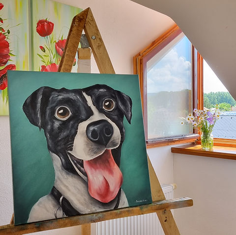 Jack Russell – Šťastný Psík na Plátne 50х50
