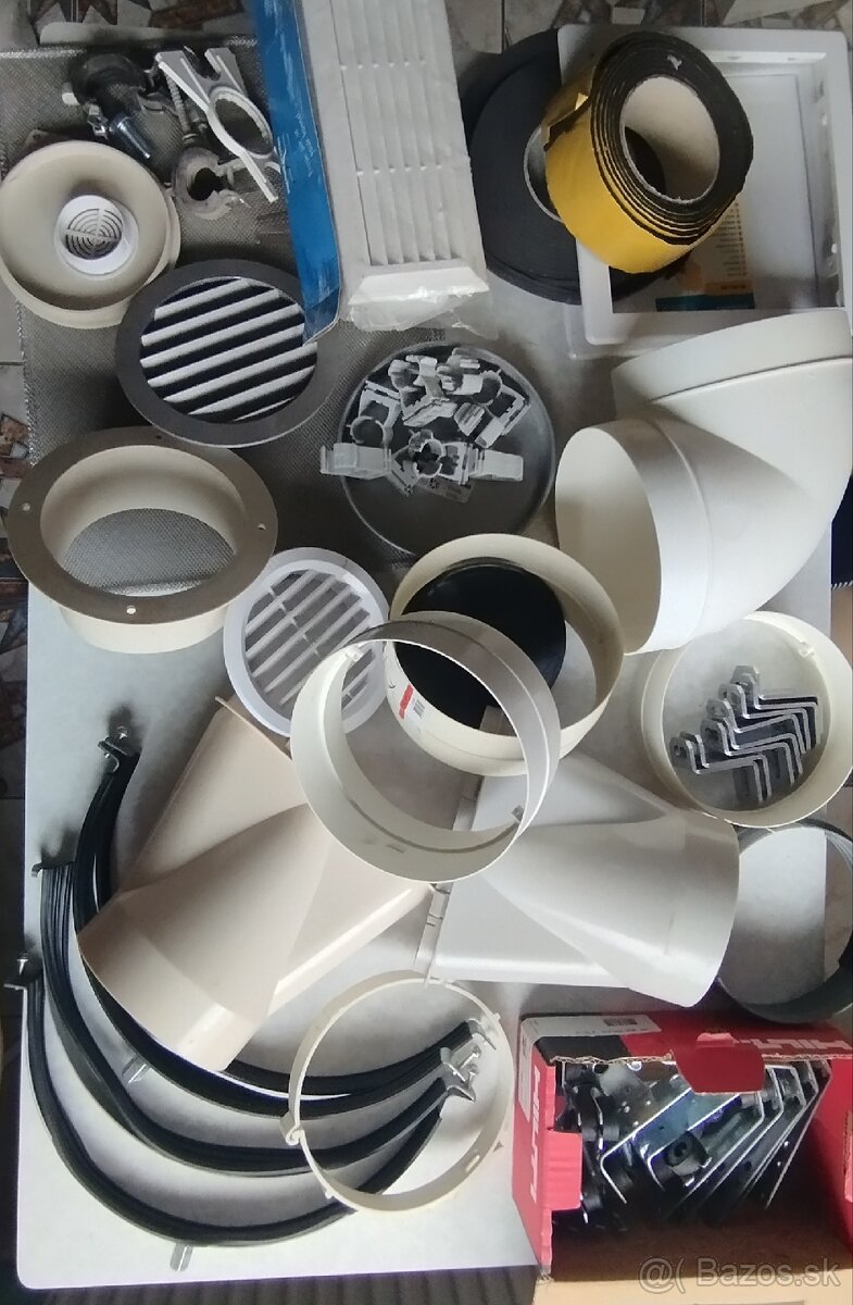 Vzduchotechnika - všetko spolu 15 eur