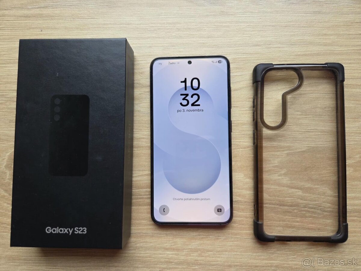 Samsung Galaxy S23 5G 8GB/256GB, cierny, kryt ,sklo