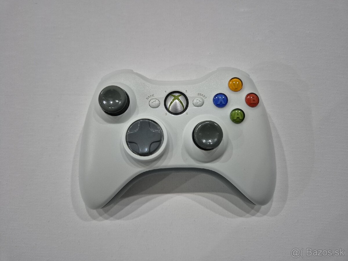 Originál bezdrôtový ovládač na XBOX 360 biely