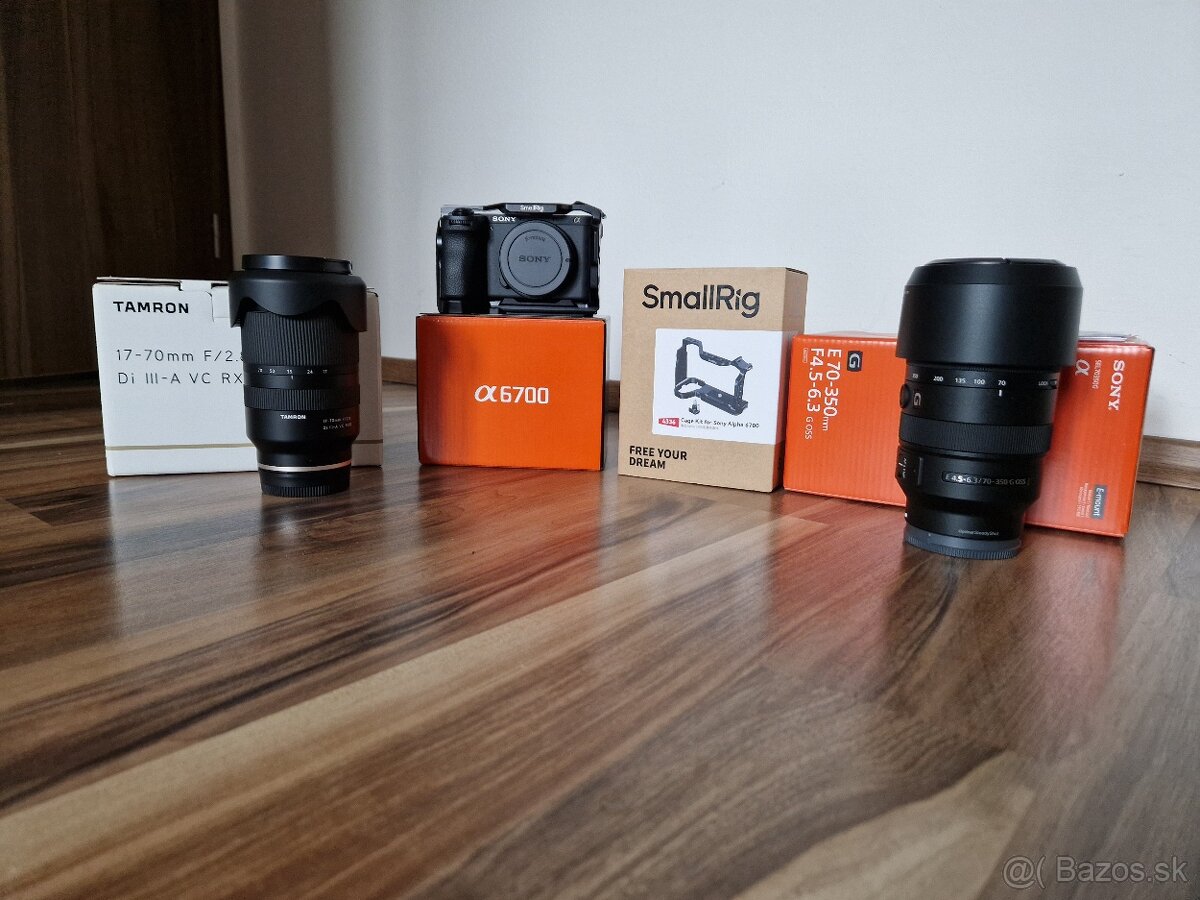 Sony a6700+príslušenstvo