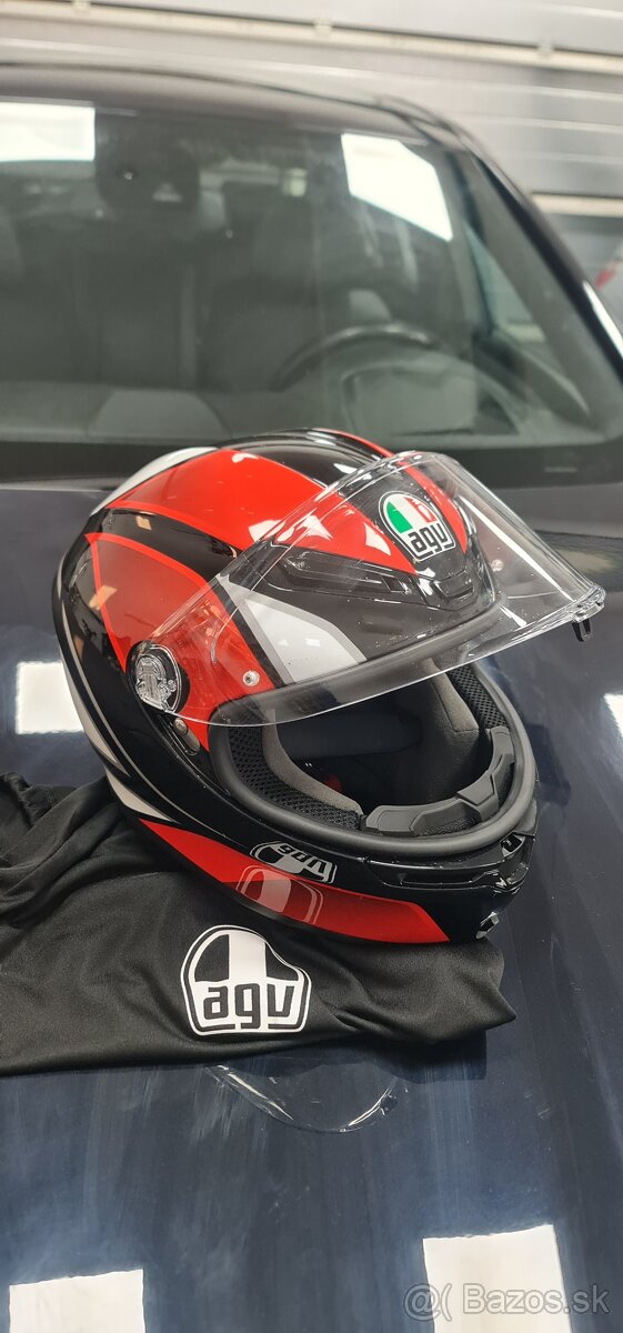 Prilba AGV K6 Hyphen Black Red White