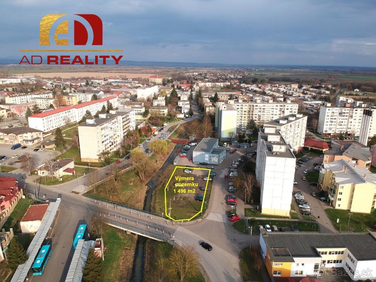AD REALITY - Pozemok v centrálnej zóne mesta Sečovce