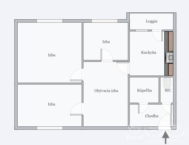 BOSEN | Praktický 3 izb.byt, Petržalka, Holíčska, 71 m2