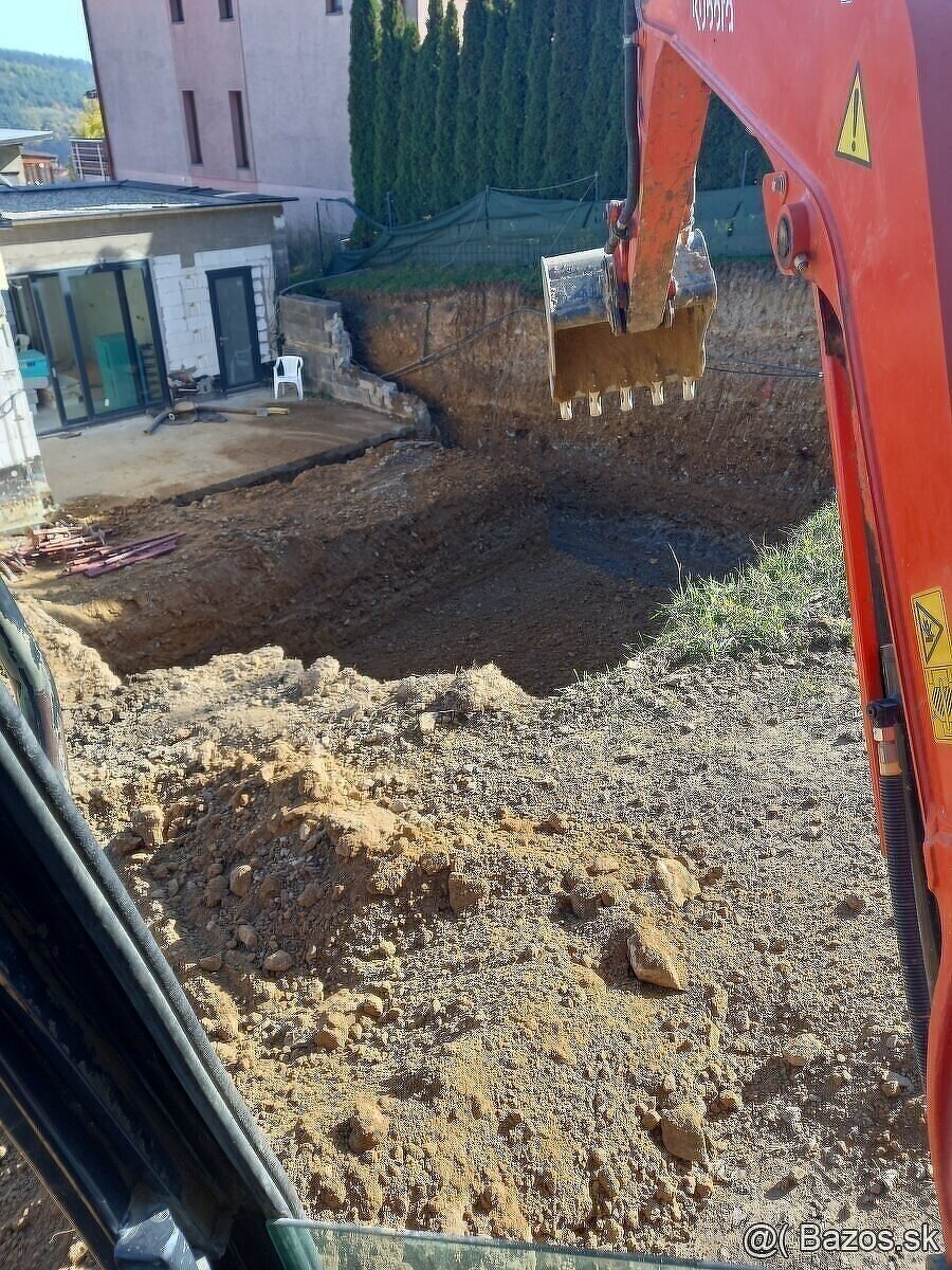 Zemné,buracie a výkopové práce,autodoprava,hydraulicka ruka