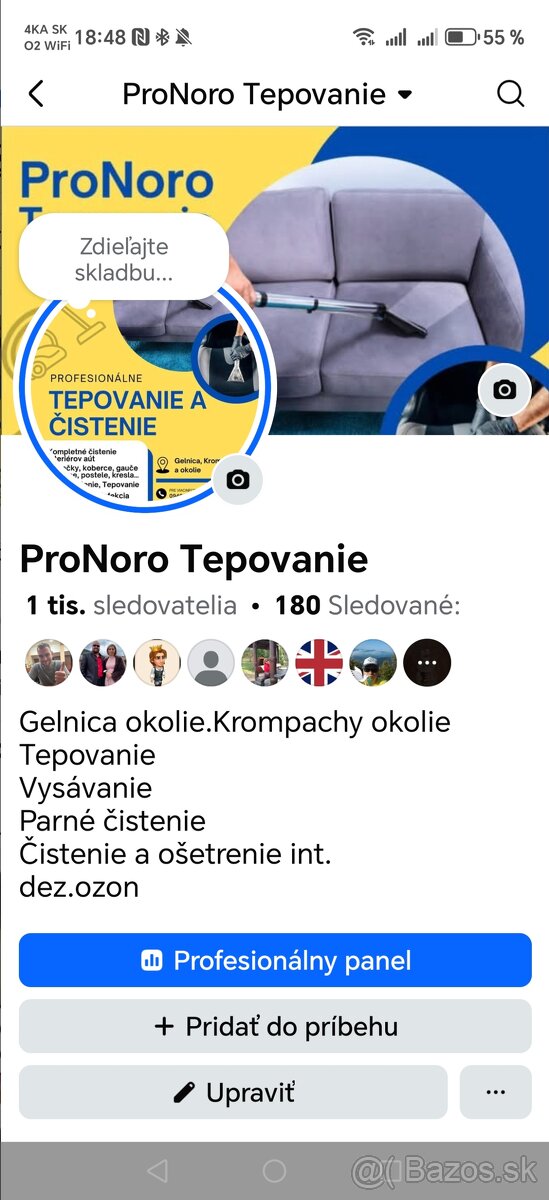 Tepovanie Gelnica okolie