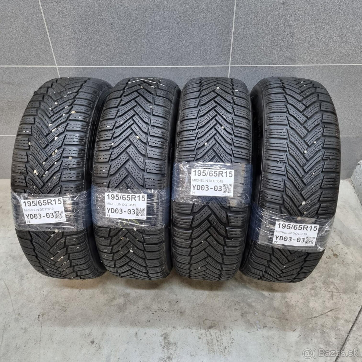 Zimné pneumatiky 195/65 R15 MICHELIN DOT3519