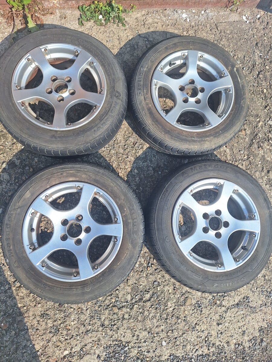 5x100 R14 hliníkové disky. Škoda seat vw