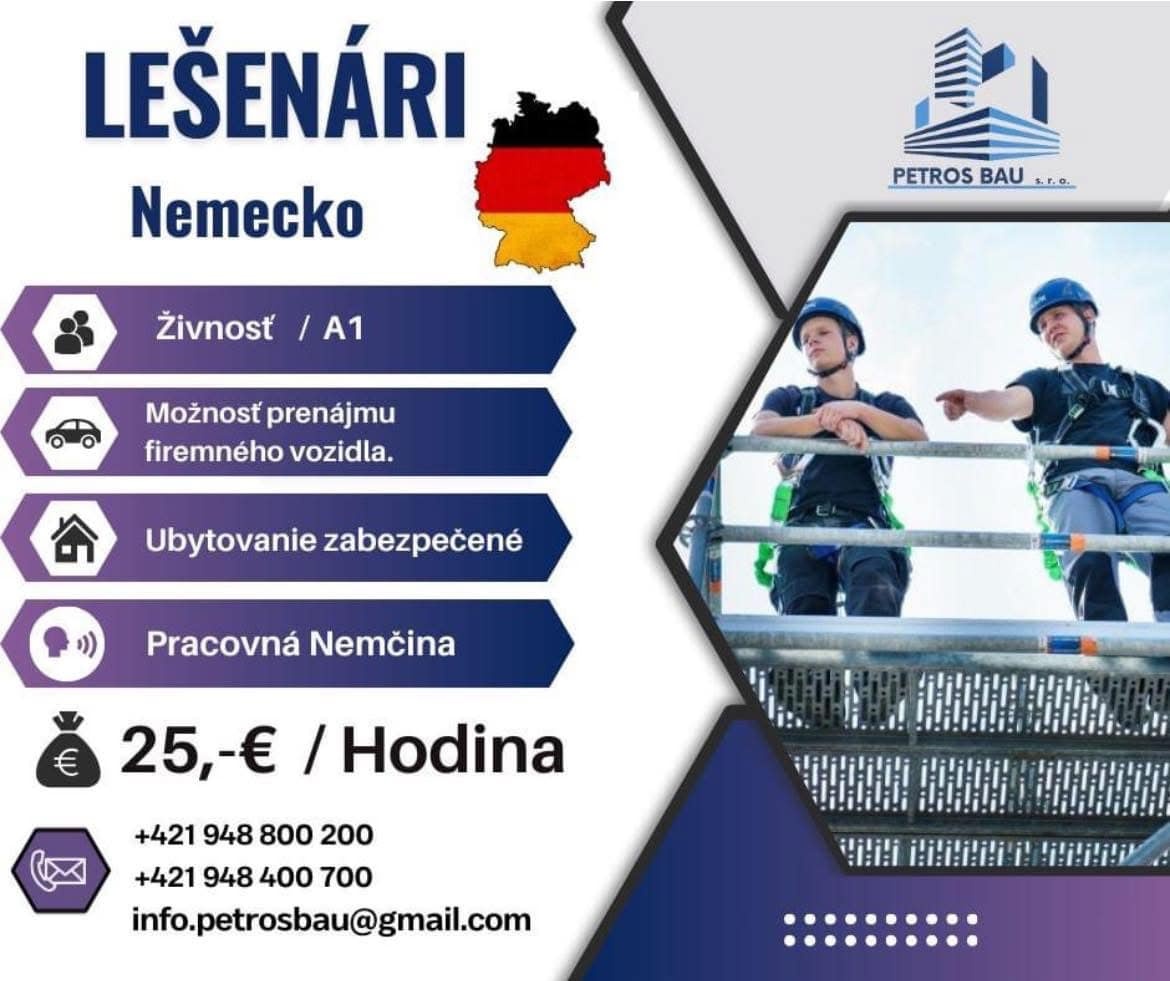 Práca lešenár nemecko