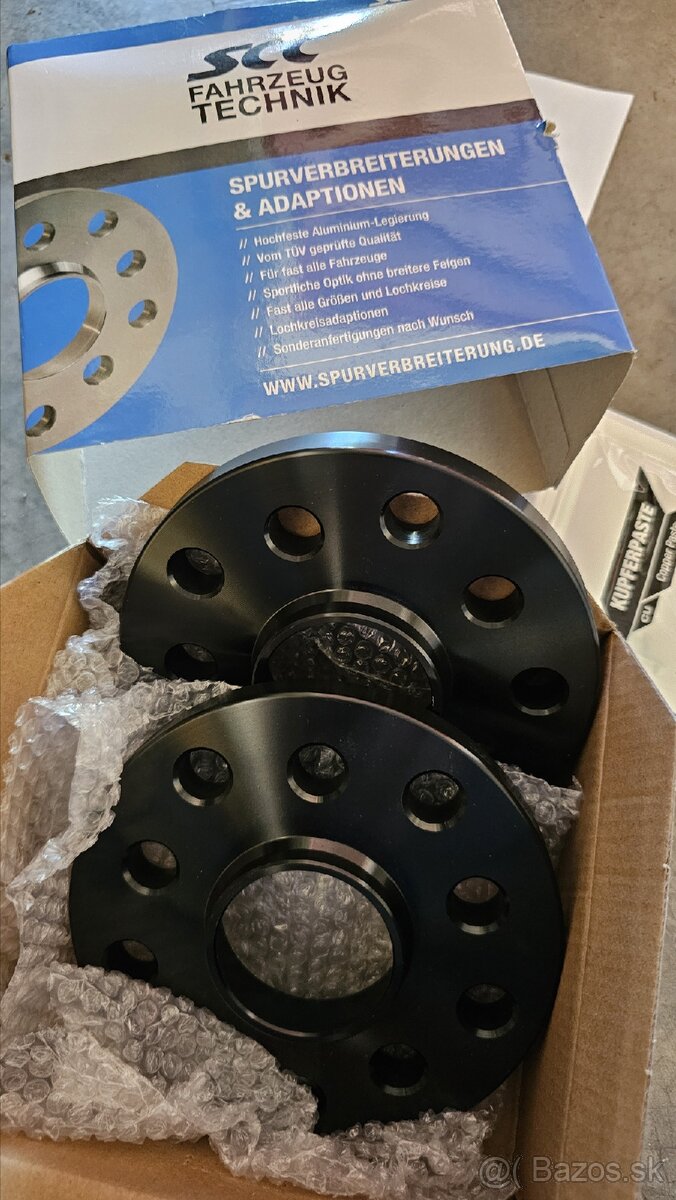 Rozsirovacie podlozky 5x112 cierne VW, Audi, Skoda