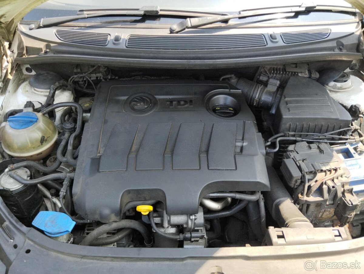 motor, agregat, turbo 1.6 tdi 55kw caya fabia 2 škoda