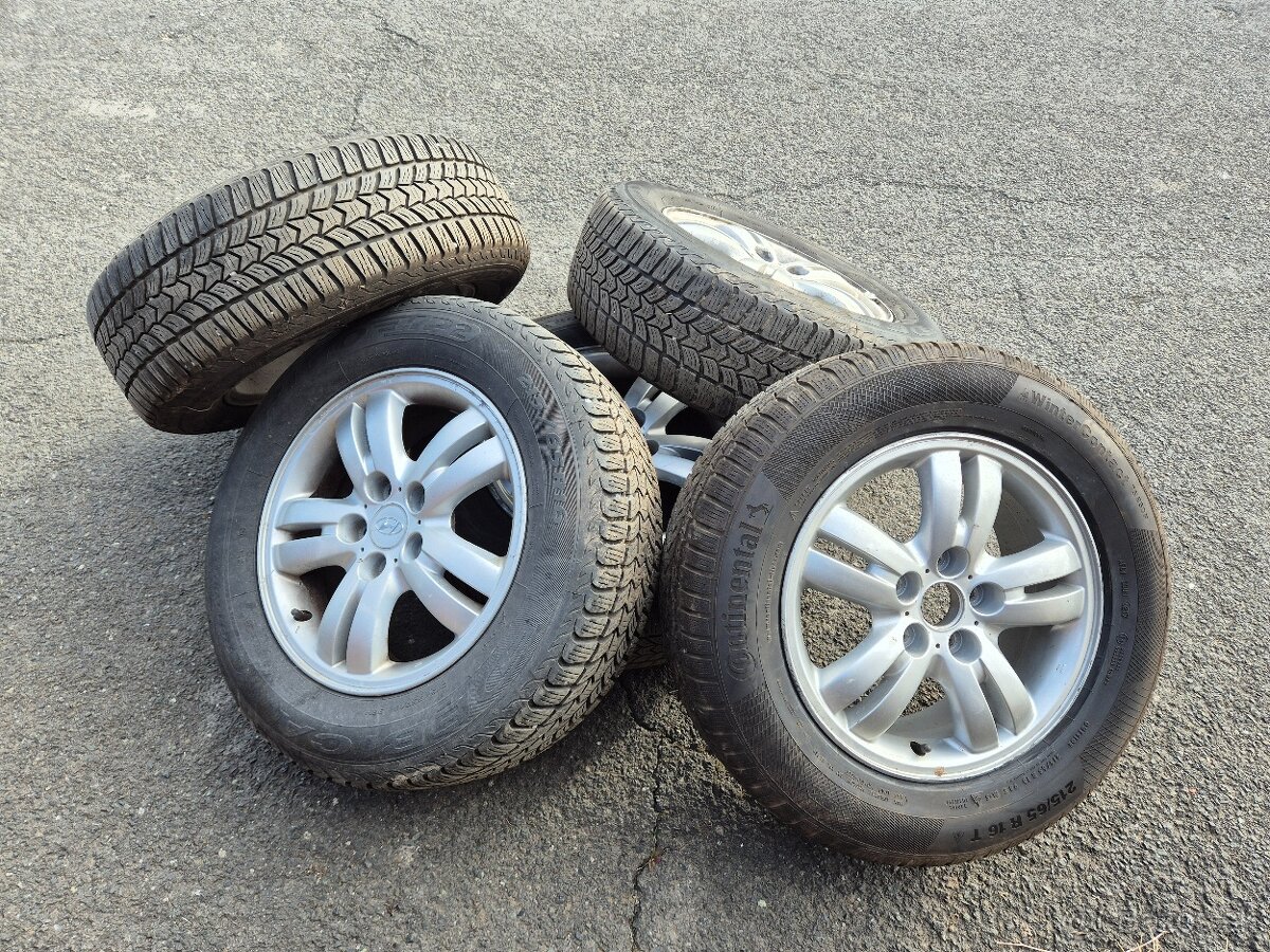 Kolesá 5x114,3 R16 5ks, pneu 215/65 r16