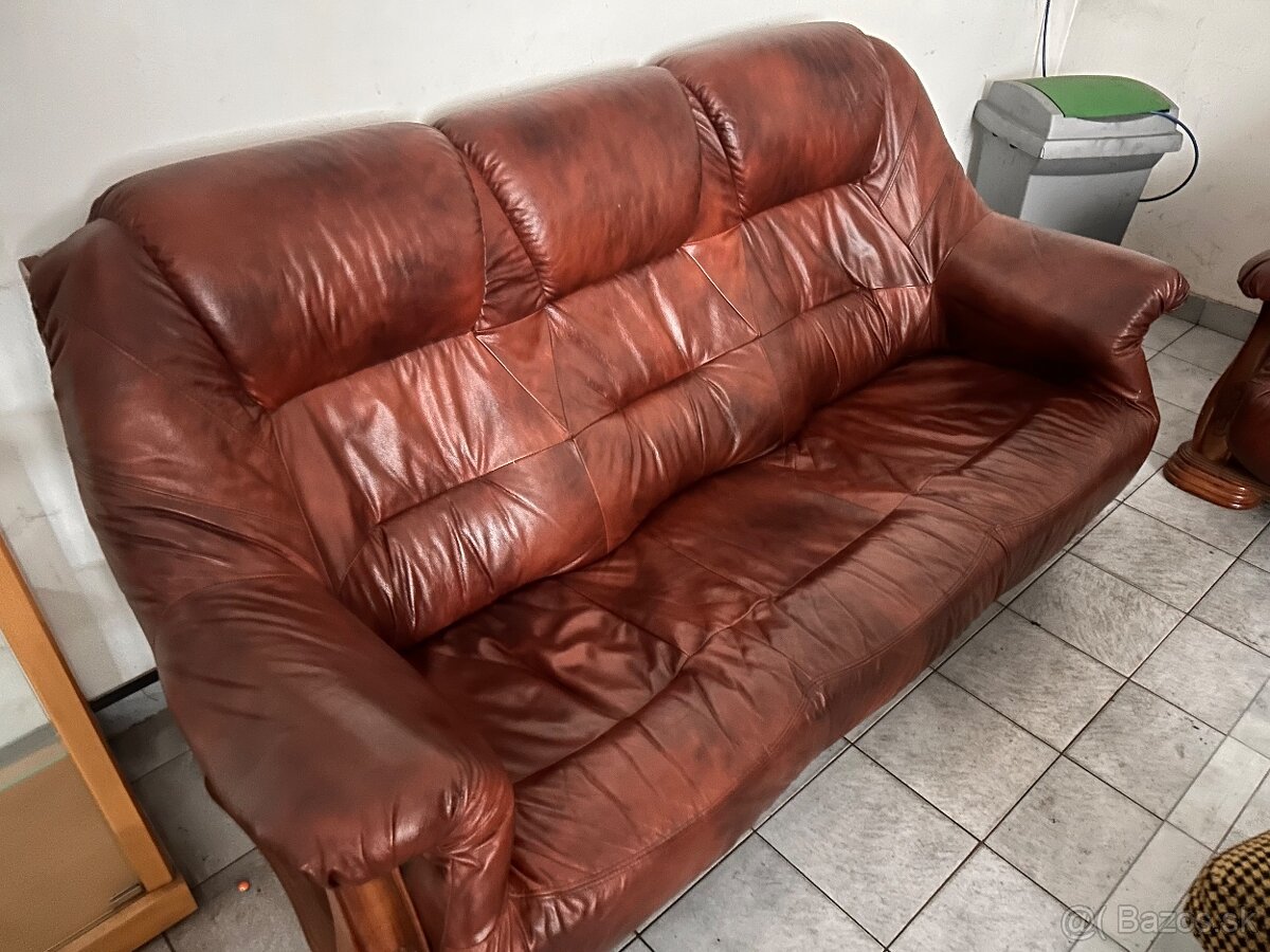 Predám koženú sedaciu súpravu