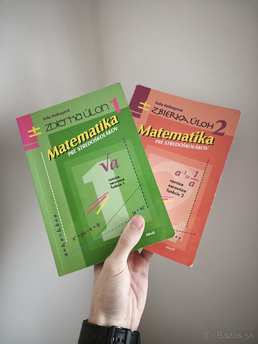 Rôzne učebnice matematiky pre SŠ