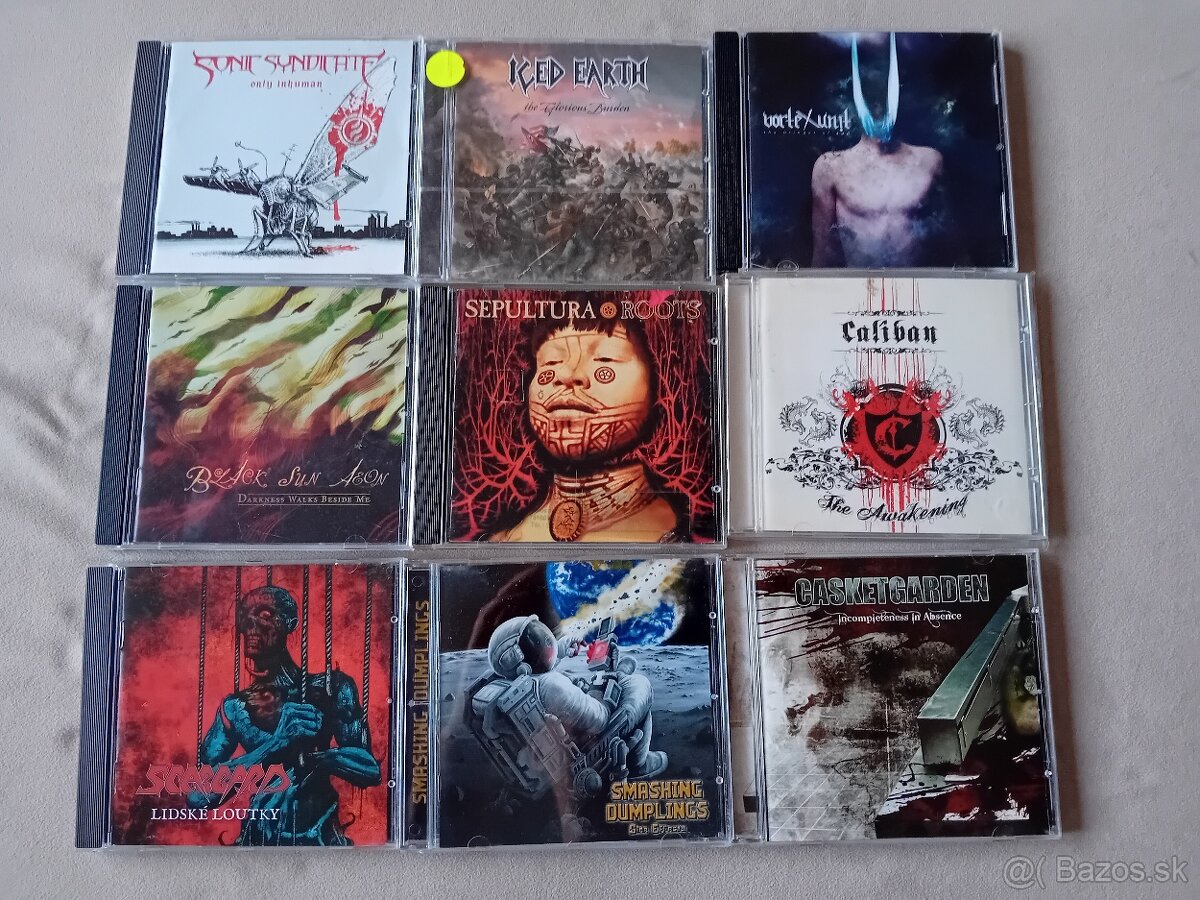 Predam metalove CD (zoznam v inzerate)