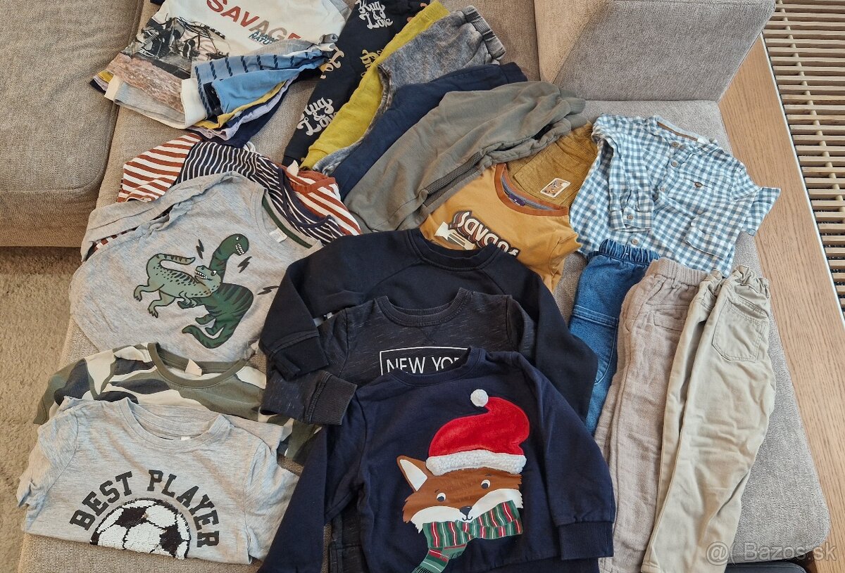Veľký balík kvalitného oblečenia 98-104 pre chlapca