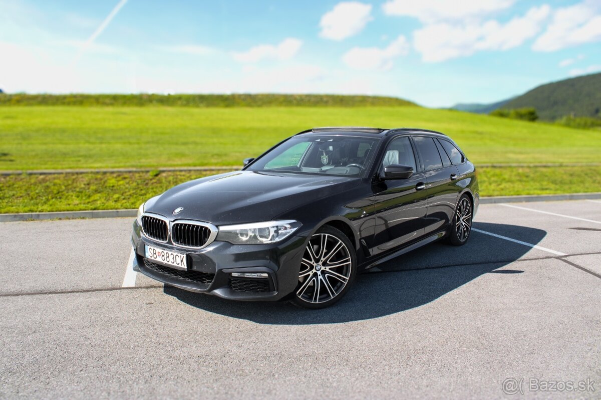 BMW Rad 5 Touring 520d A/T, HUD, 360 kamera, Nebúrané.