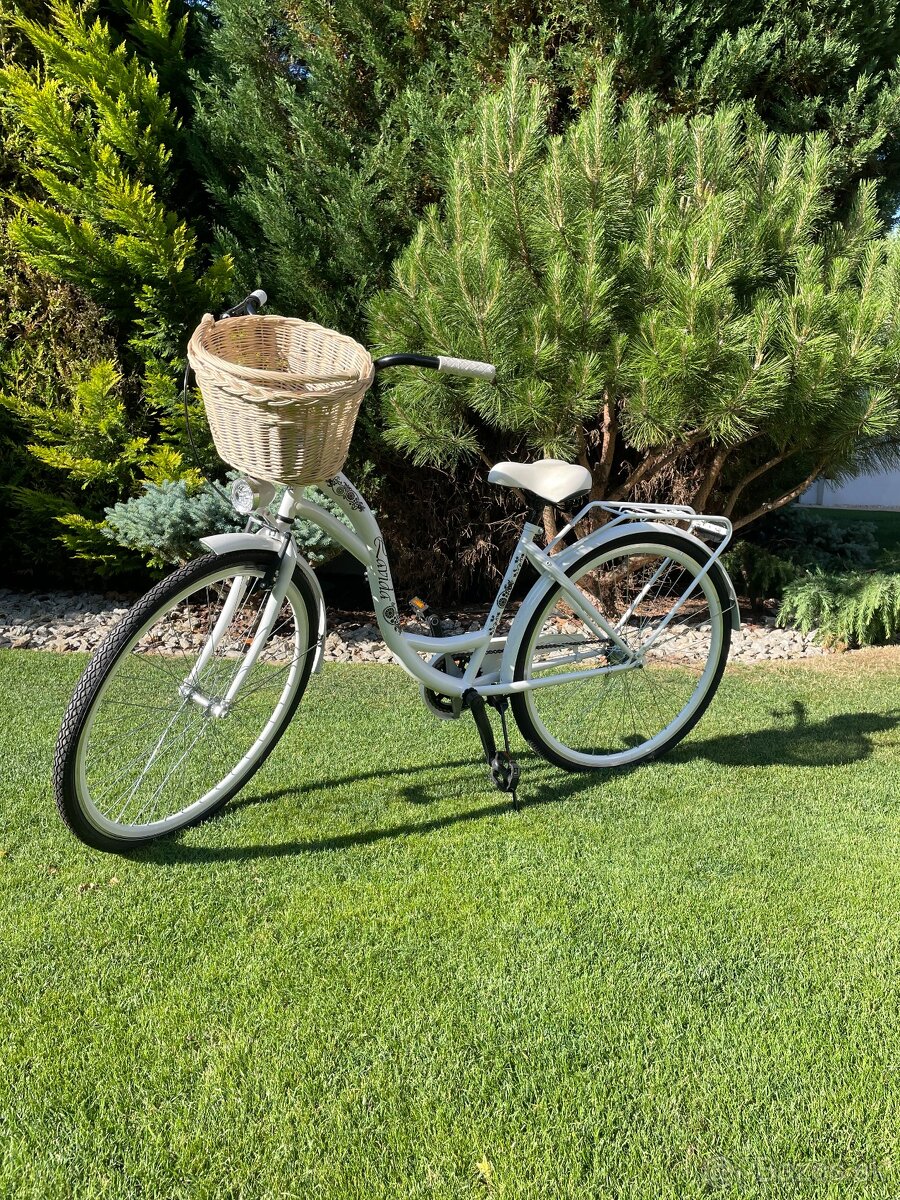 Dámsky Retro Bicykel ORLANDO LAVIDA 28" Biely