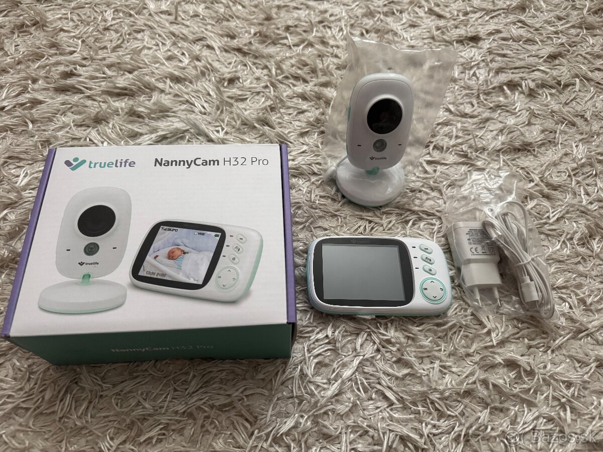 Predám 3x pouzitú TRUELIFE NannyCam H32 PRO digitálna video