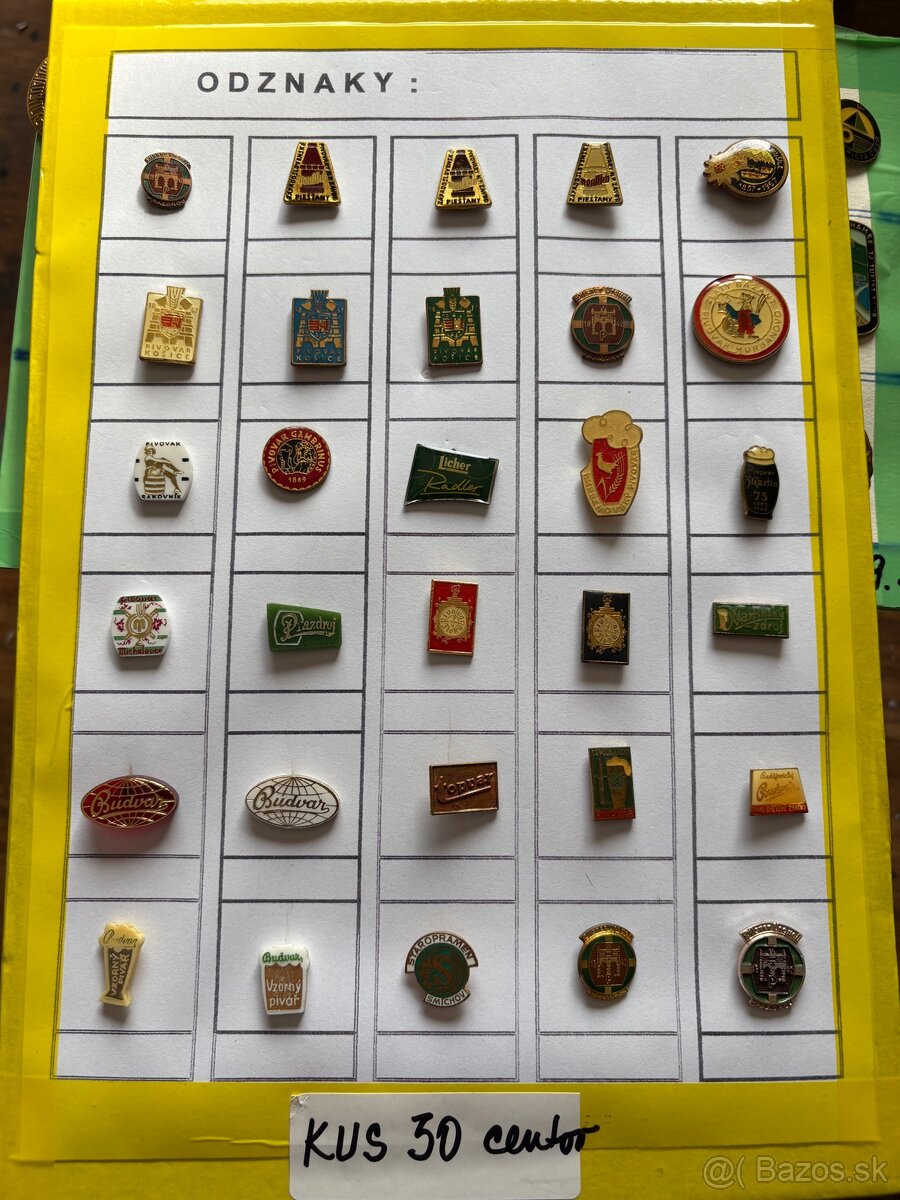 Predám odznaky na fotkách