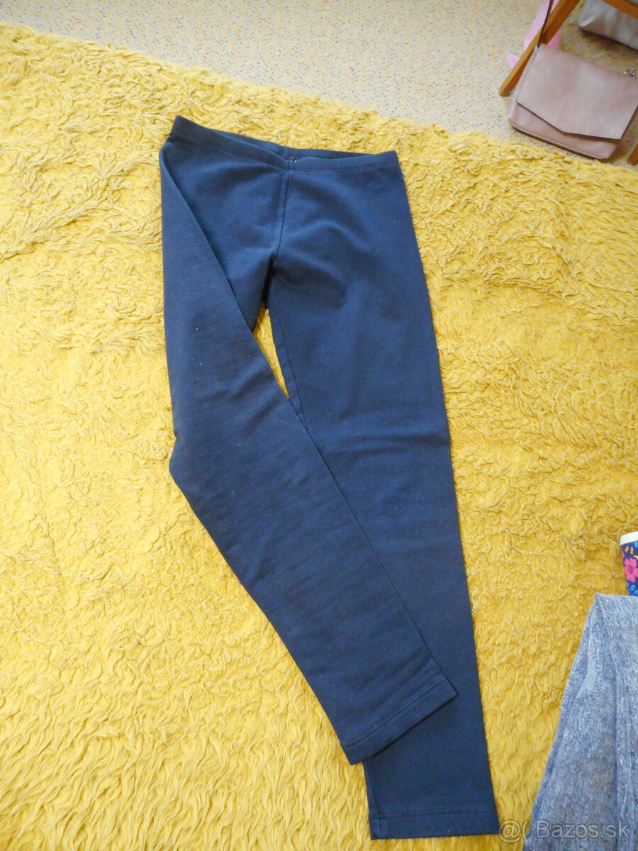 dievčesnké zateplené legíny 146cm