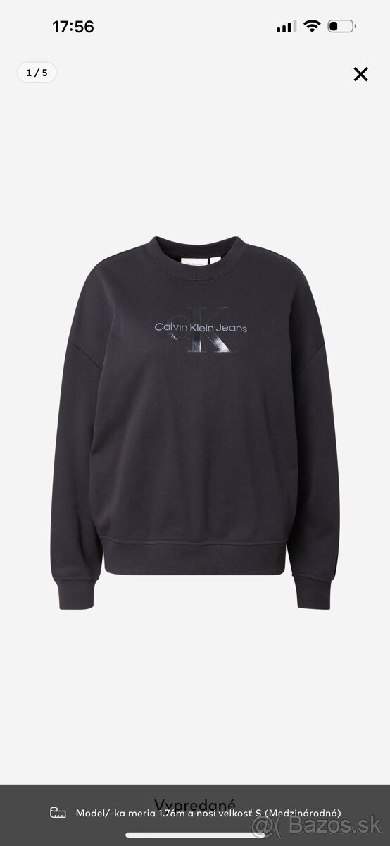 Calvin Klein mikina velkost M