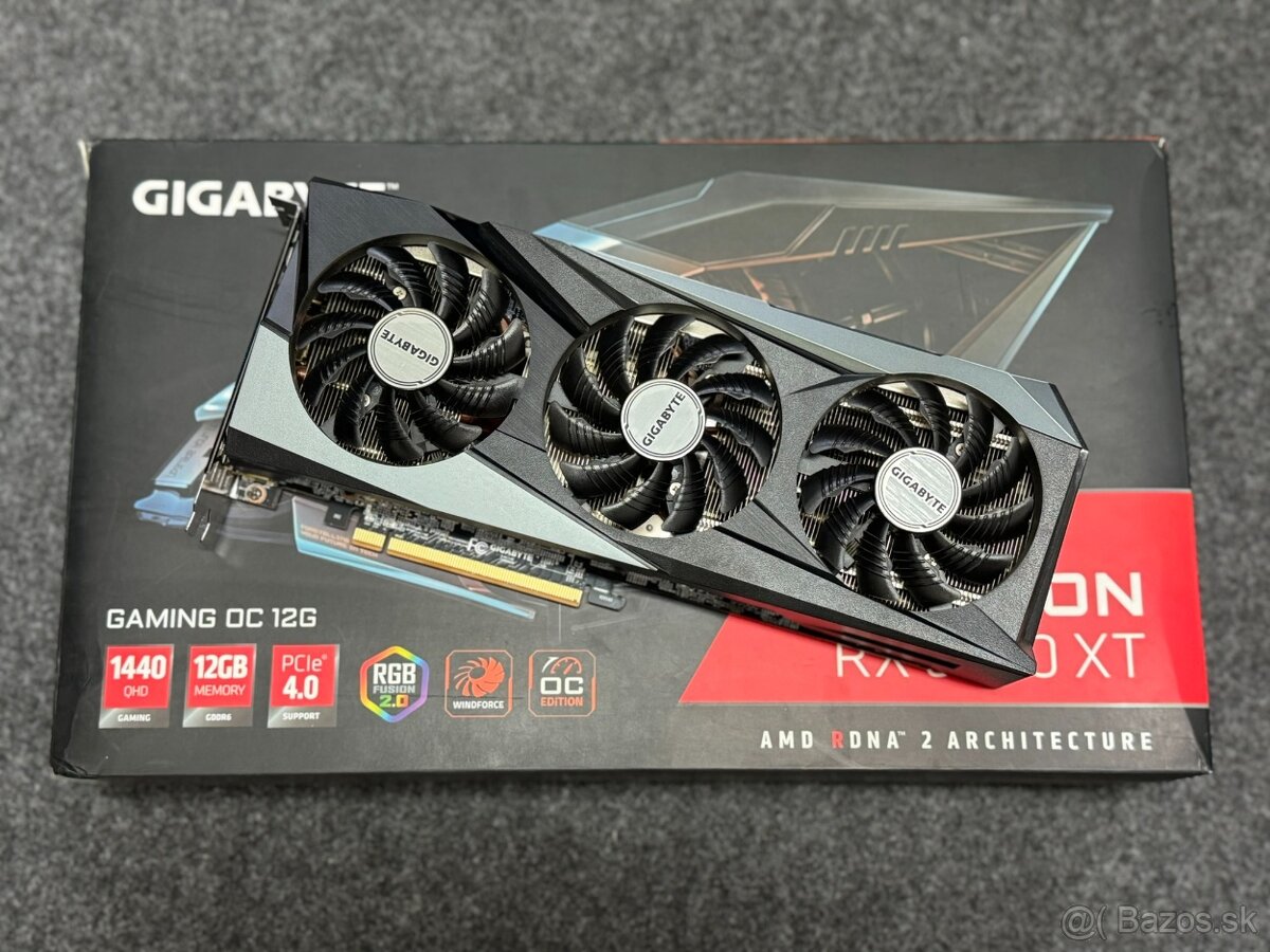 Predám grafiku GIGABYTE Radeon RX 6700 XT 12GB