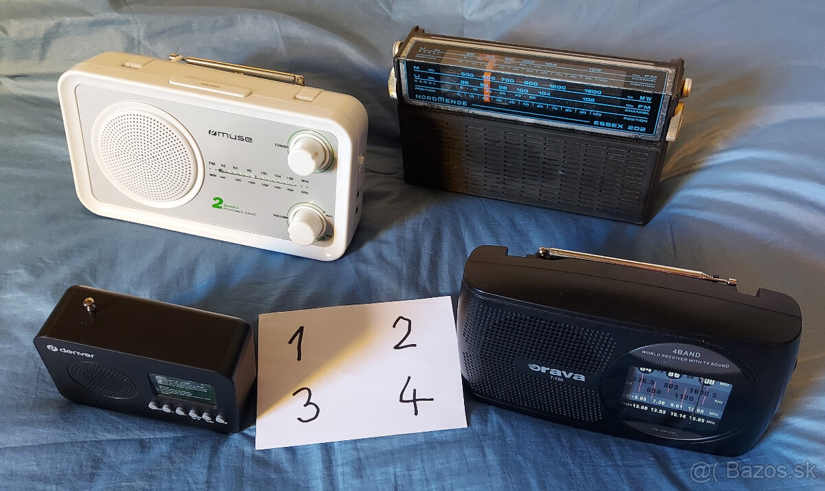 Predám rádiá MUSE, NORDMENSE, Denver, Orava