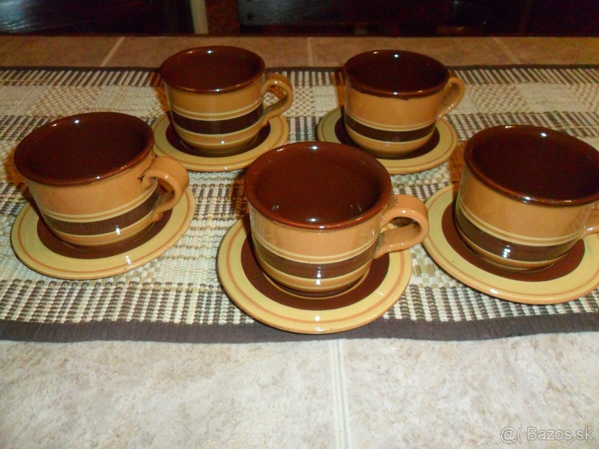 keramická kávová, čajová sada