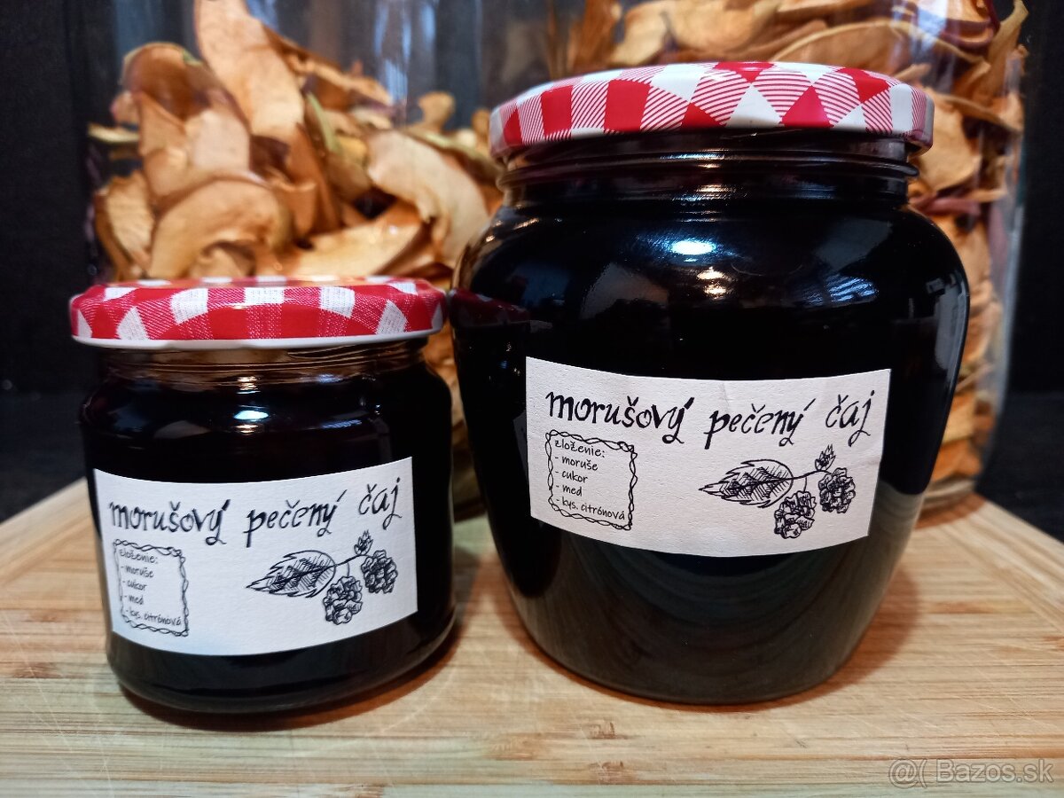 Morušový pečený čaj a džem