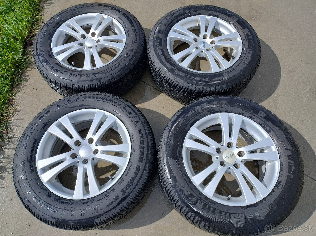 4x ALU Disky R17 + Zimné pneu Dunlop