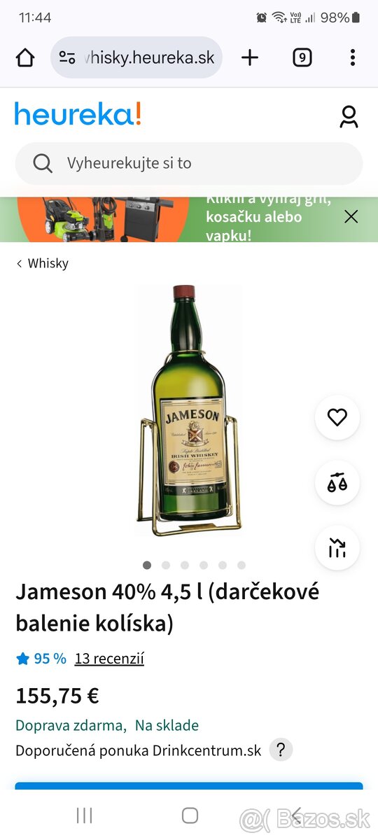 Jameson koliska 4.5l
