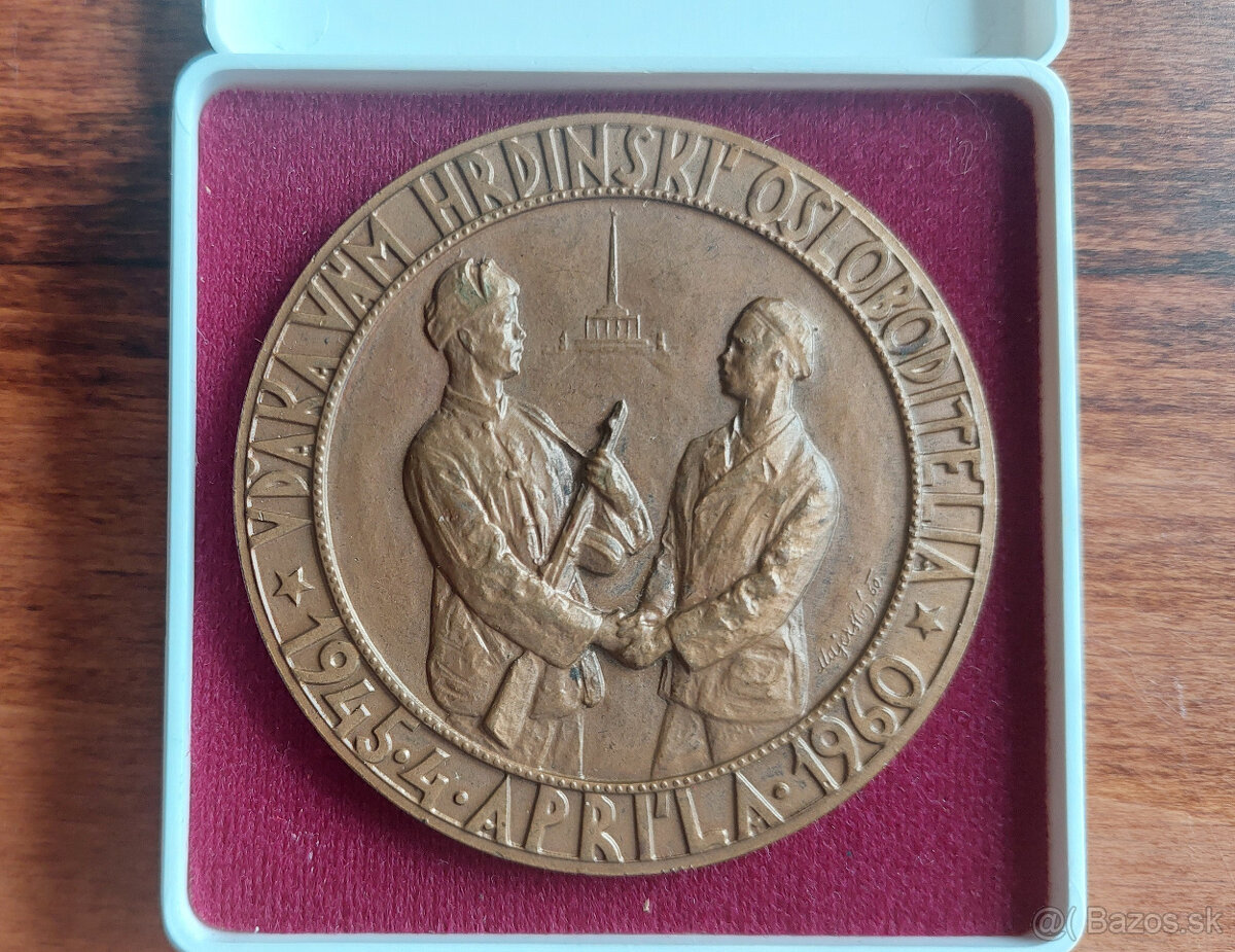 bronzová medaila „Vďaka vám hrdinskí osloboditelia