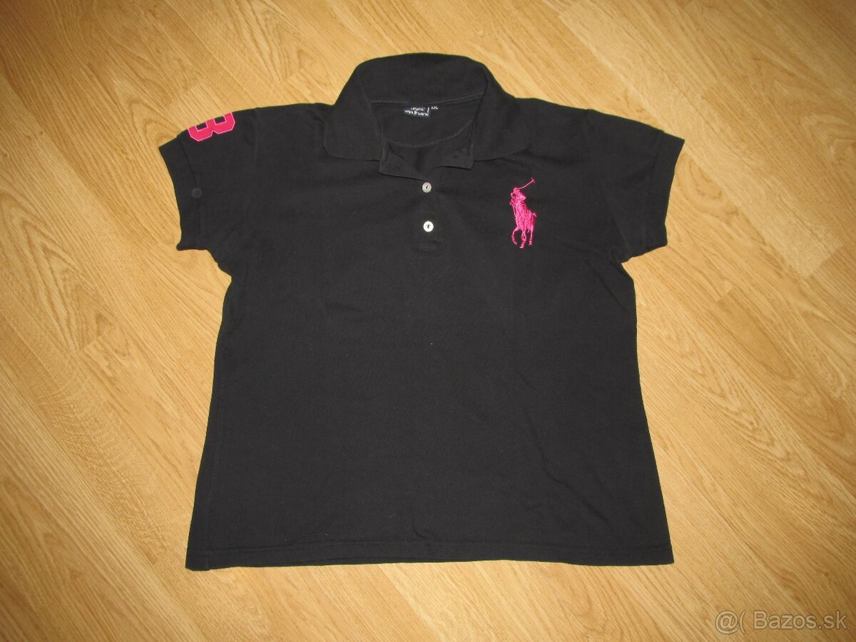 Čierne polo tričko v. L, zn. Ralph Lauren