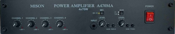 4-KANÁLOVÝ ZOSILŇOVAČ MISON 4x70W / 4x100W