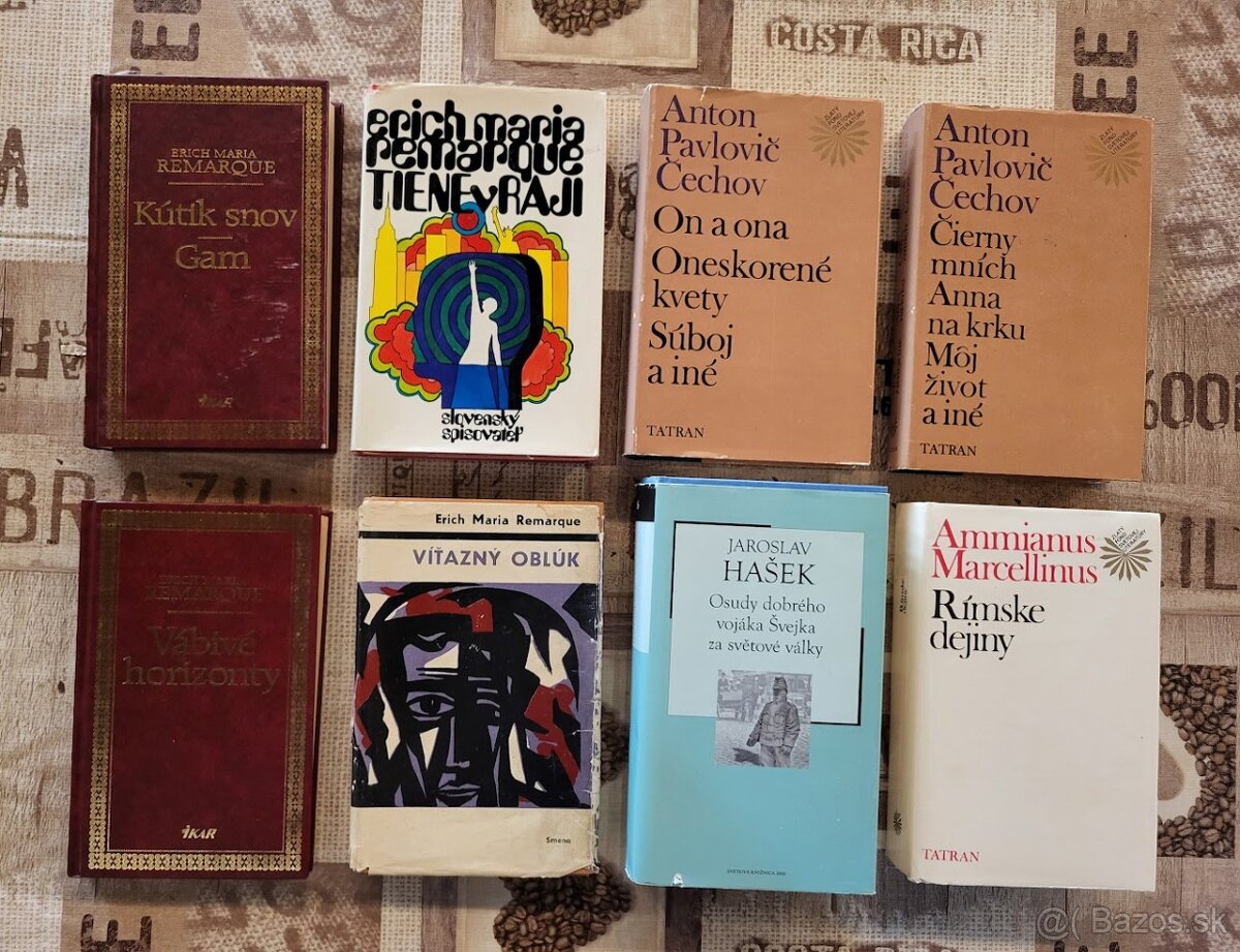 Remarque, Čechov, Hašek, Christie, Kerouac, Bulgakov,...