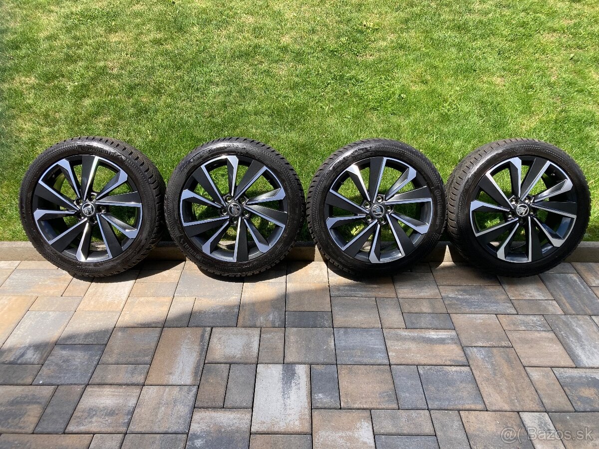 Zimná sada ŠKODA 5x100 7J ET51 215/45 R17