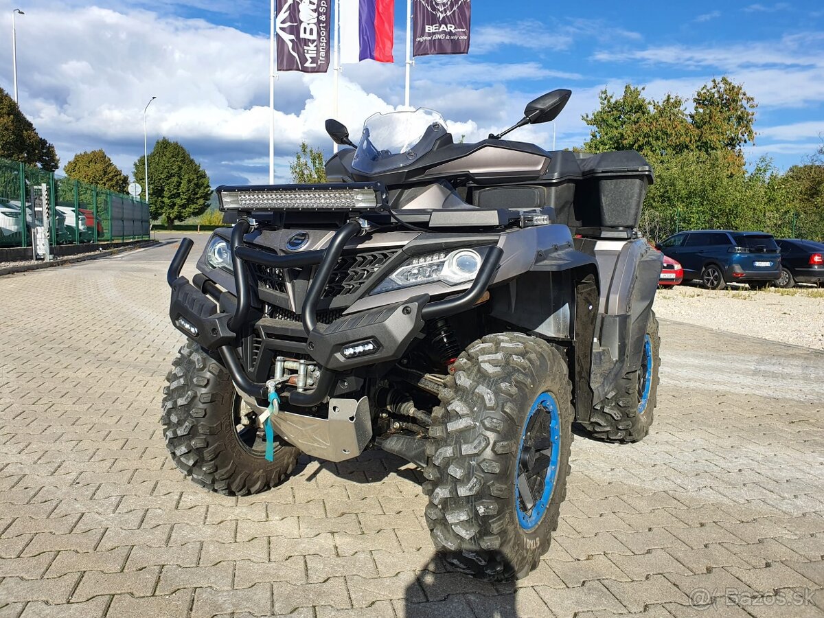 CF MOTO OVERLAND 1000 + radlica + posypový vozik