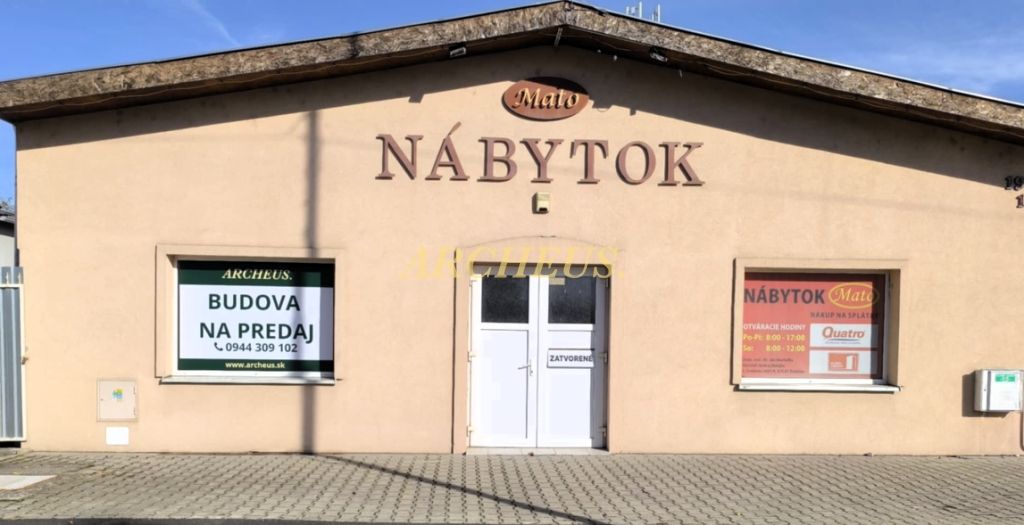 PREVÁDZKOVÁ BUDOVA - OBCHOD A SLUŽBY, HLAVNÁ, SEČOVCE