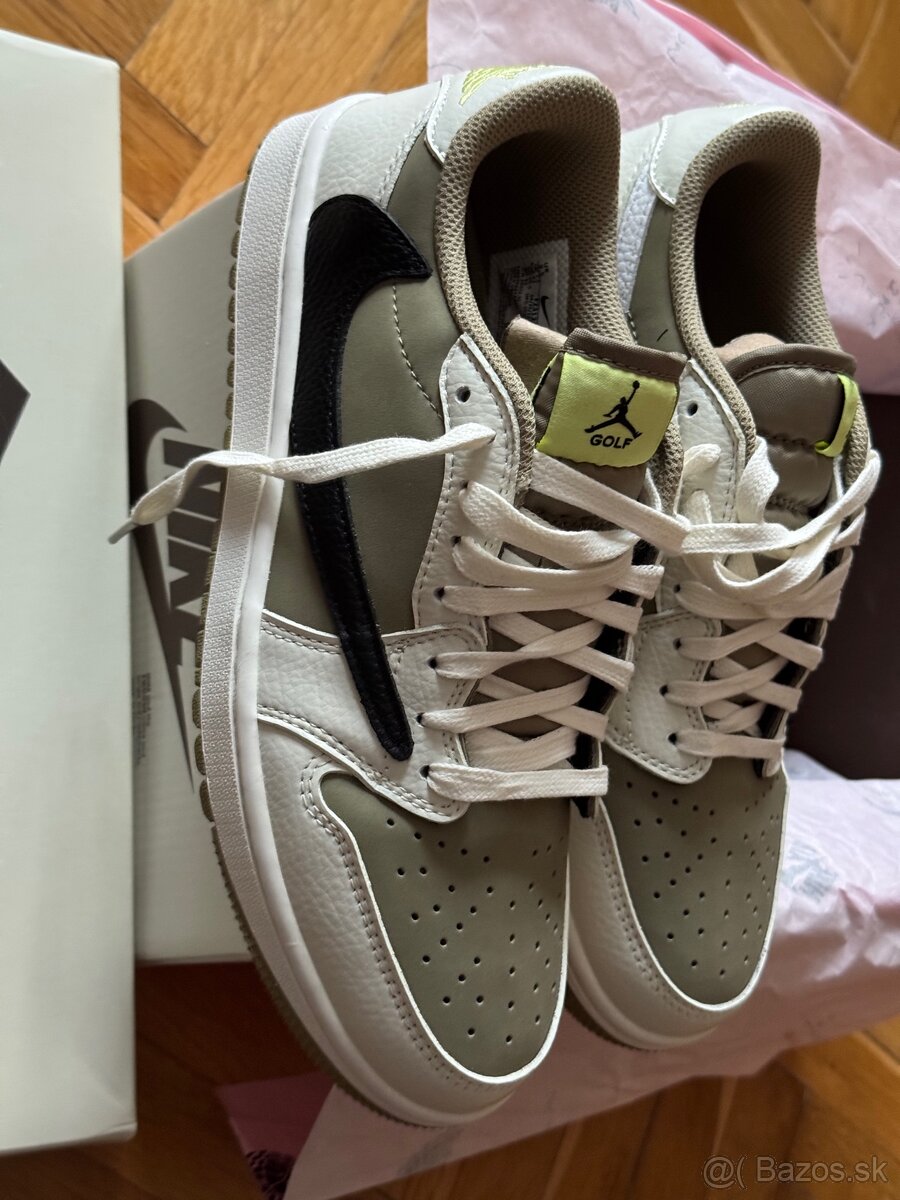 Predam Air Jordan 1 Low Golf x Travis Scott Neutral Olive