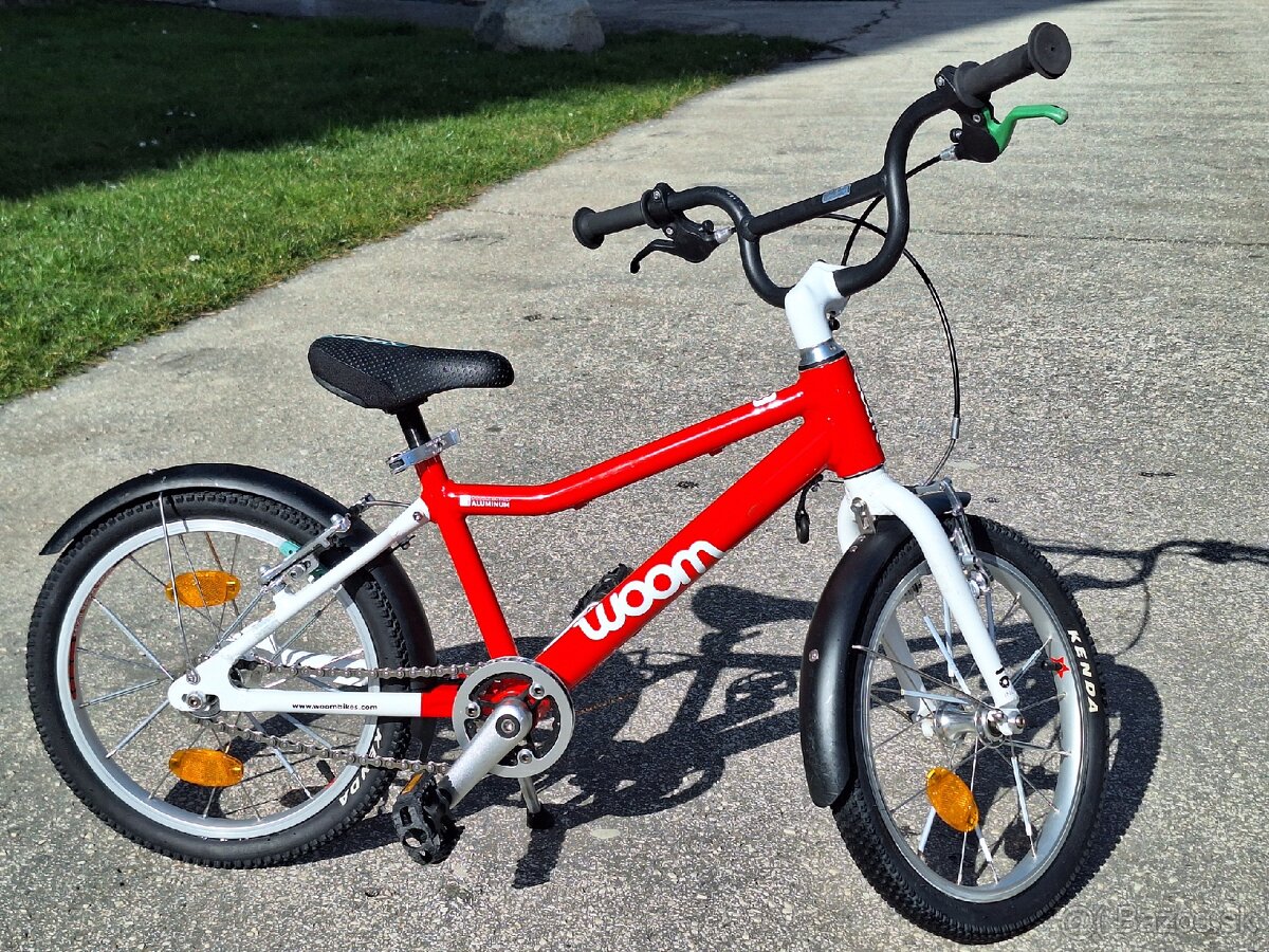 Detský bicykel Woom 3 (16") červený