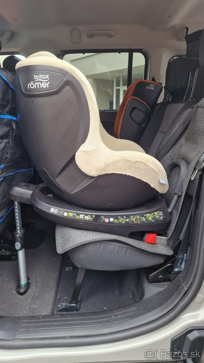 Britax Römer Dualfix 2 R + letný návlek, 0-18kg, otočná