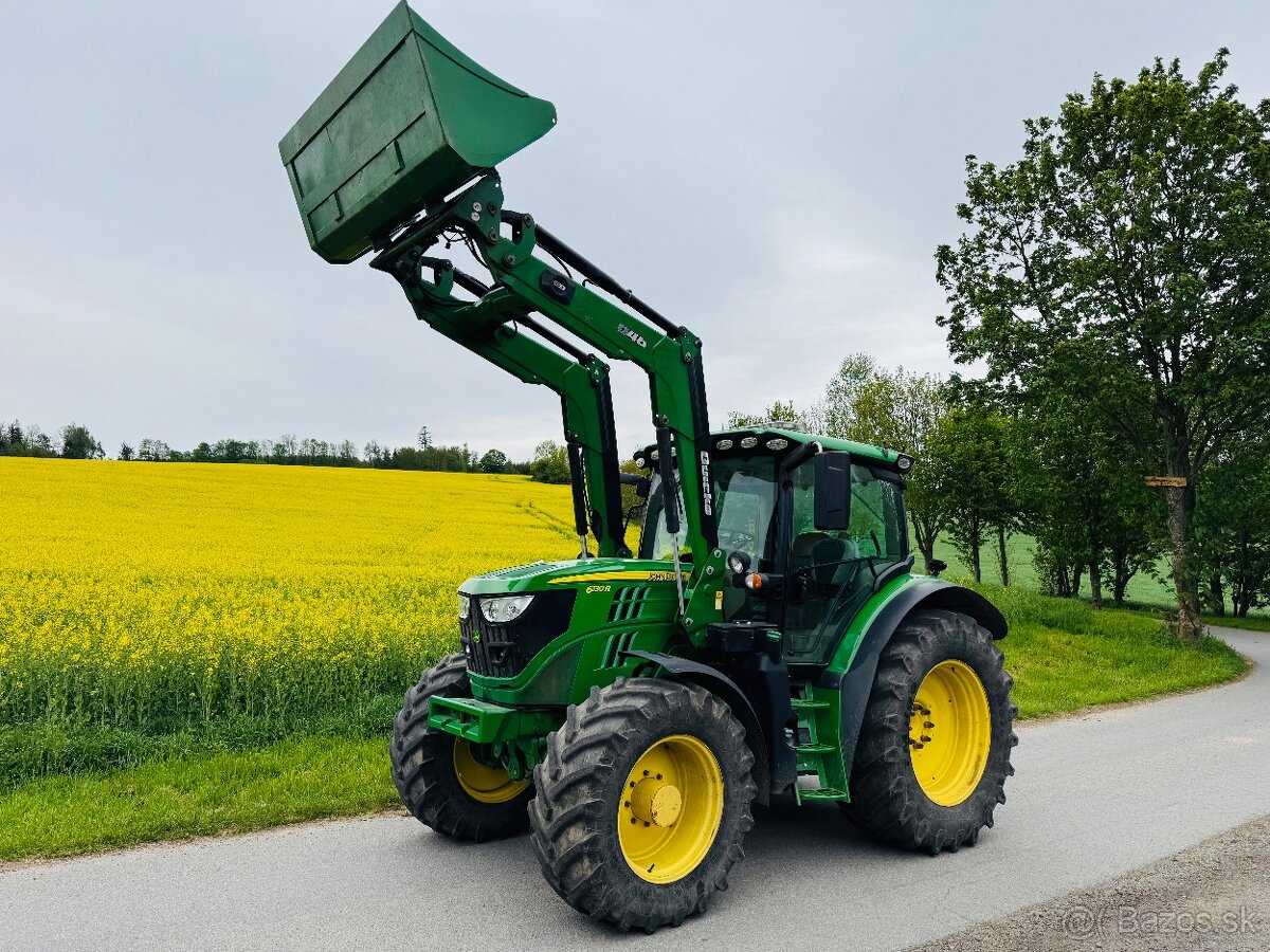 John Deere 6130R + celny nakladac Quicke