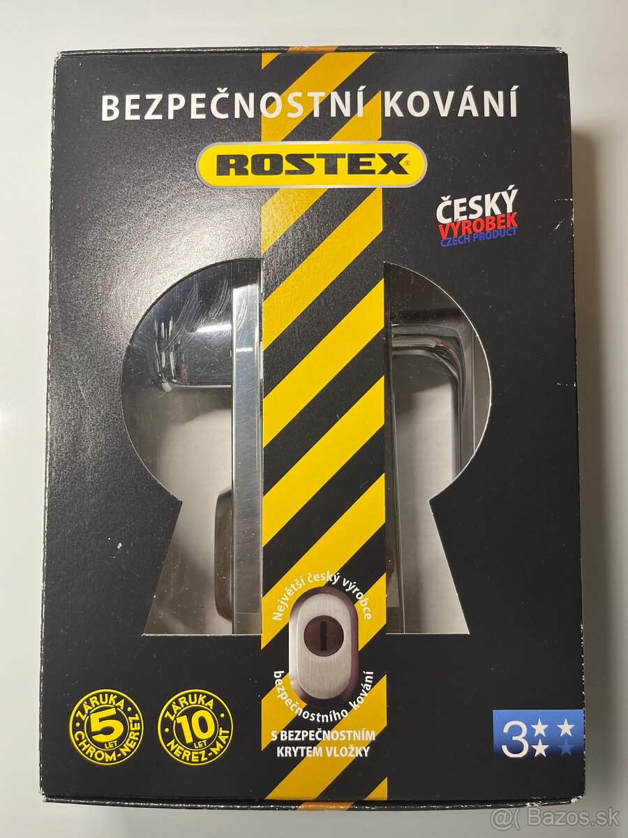 Bezpečnostné kovanie ROSTEX R1 90/32 mm - NOVÉ