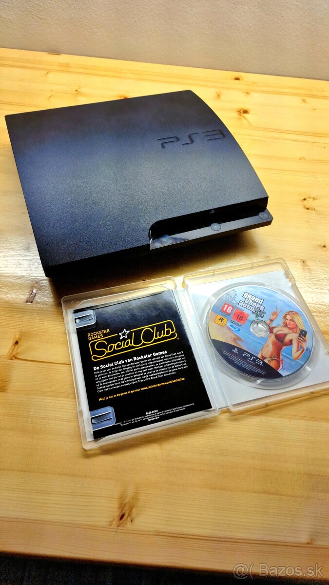Predávam PS3 slim a 💥GTA5 ZADARMO💥