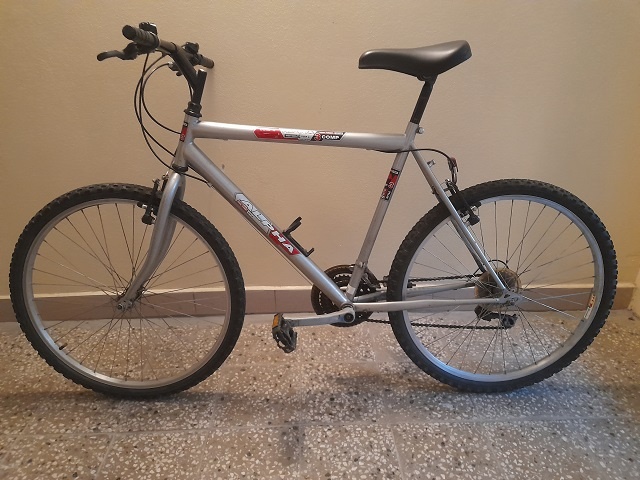 Strieborný bicykel