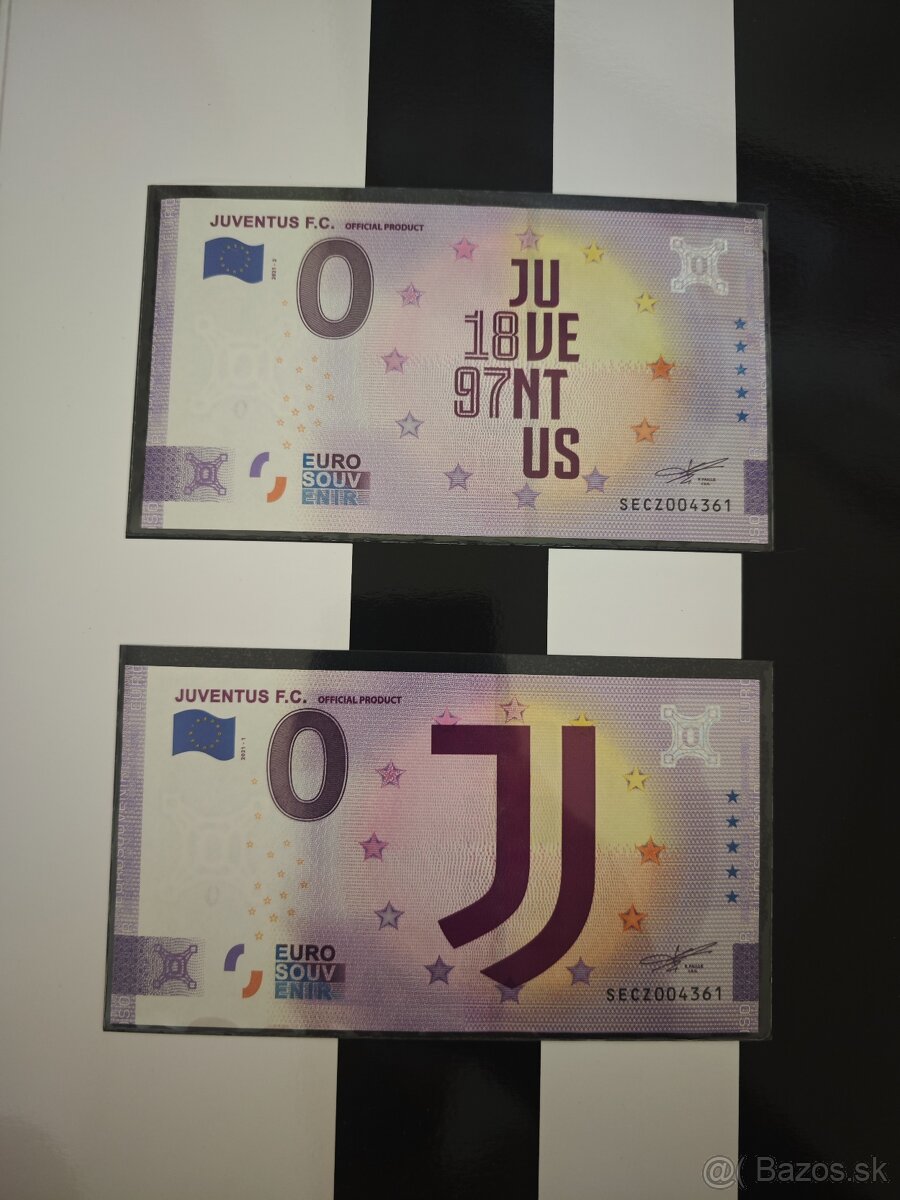 0€ bankovka Juventus
